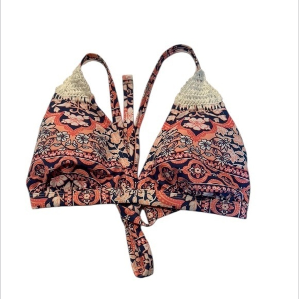 Xhilaration pink lace swimsuit bikini top size D/DD XL